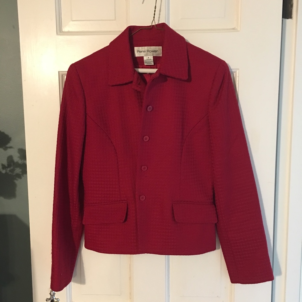 Vintage Red Blazer